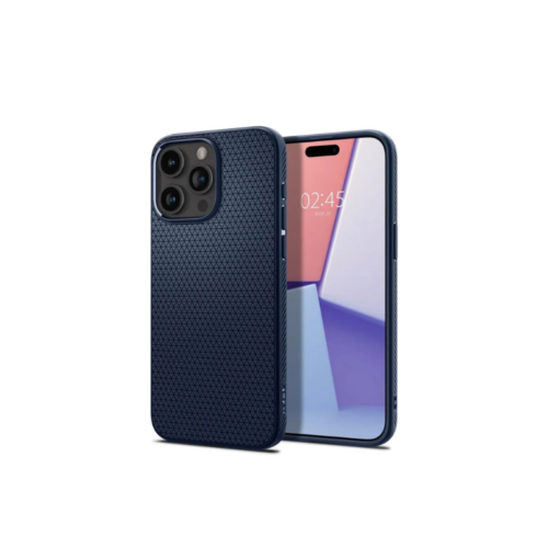 Spigen Liquid Air iPhone 15 Pro Max navy blue
