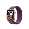 Apple Watch 10 GPS 46mm Rose Gold Aluminium Case+Plum Sport Loop