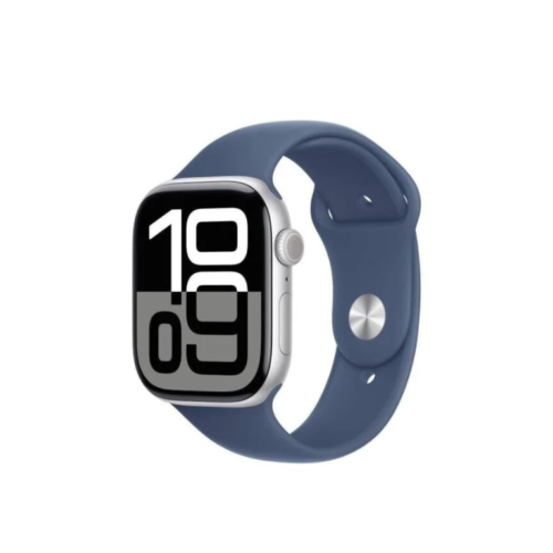 Apple Watch 10 GPS 46mm Silver Aluminium Case + Denim