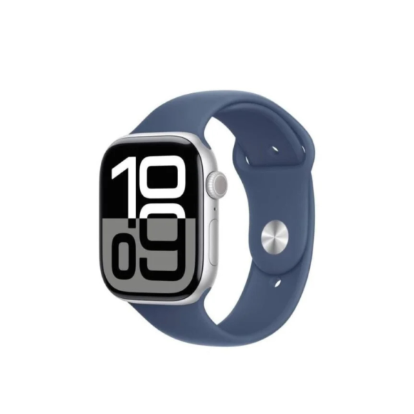 Apple Watch 10 GPS 46mm Silver Aluminium Case + Denim