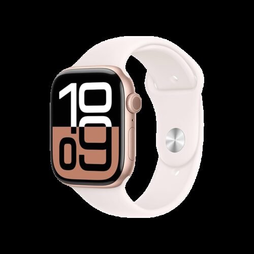 Apple Watch Series 10 GPS 46mm Rose Gold Aluminium Case+Light Blush MWWU3 M/L