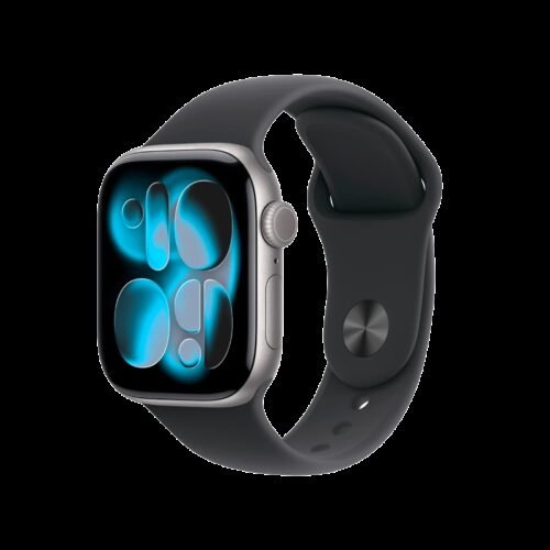 Apple Watch Series 11 GPS 42mm Space Grey Aluminium Case With Black Sport Band MEQW4 M/L