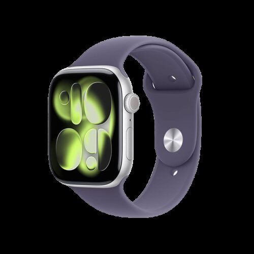 Apple Watch Series 11 GPS 46mm Silver Aluminium case+purple fog SB MEVA4 M/L