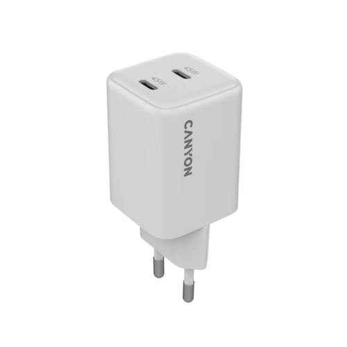 CANYON charger CU45CC GaN 45W 2xPD EU White