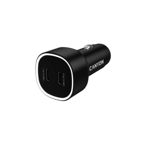 punjac2 CANYON car charger OnDrive 60 PD 60W 2xUSB-C Black