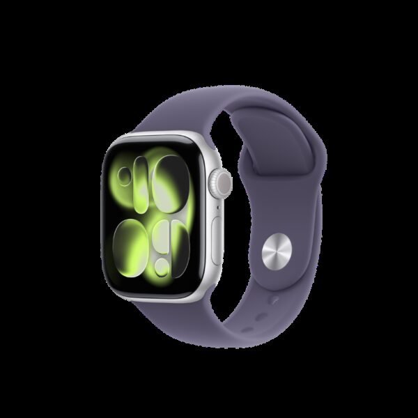 Apple Watch Series 11 GPS 42mm Silver Aluminium Case With Purple Fog SB MEU64 S/M