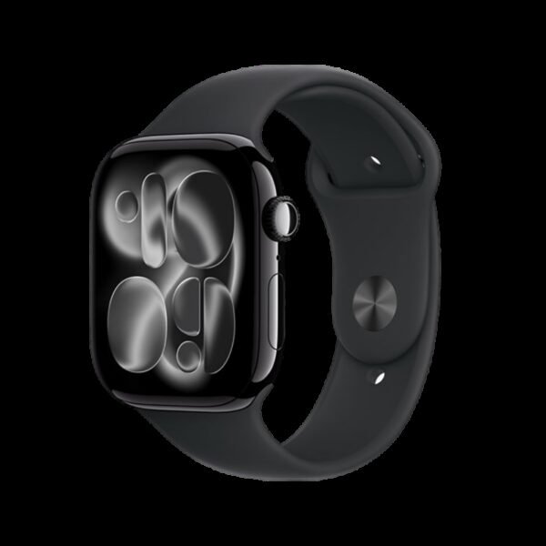Apple Watch Series 11 GPS 46mm Jet Black Aluminium Case With Black Sport Band MEUW4 S/M
