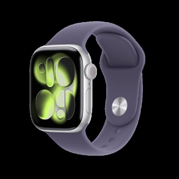 Apple Watch Series 11 GPS 46mm Silver Aluminium case+purple fog SB MEVA4 M/L