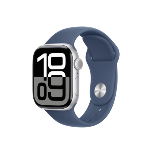 Untitled design - 3 Apple watch Series 10 46 MM Silver Al Denim SB M/L GPS