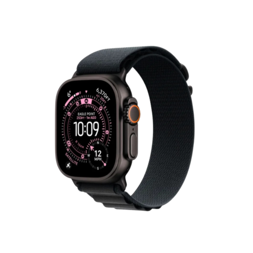 Untitled design - 4 Apple Watch Ultra 3 49mm Black Titanium Case+Black Alpine Loop MF0V4 M