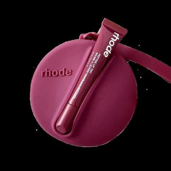 Rhode ROUND torbica with lipstick Burgundy